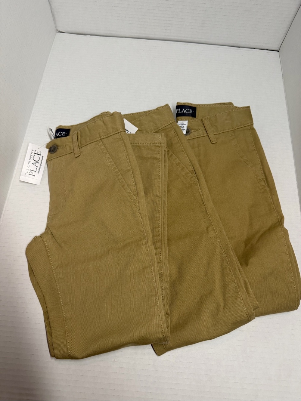 3 Pant Bundle The Children's Place Boys Khaki Tan Chinos